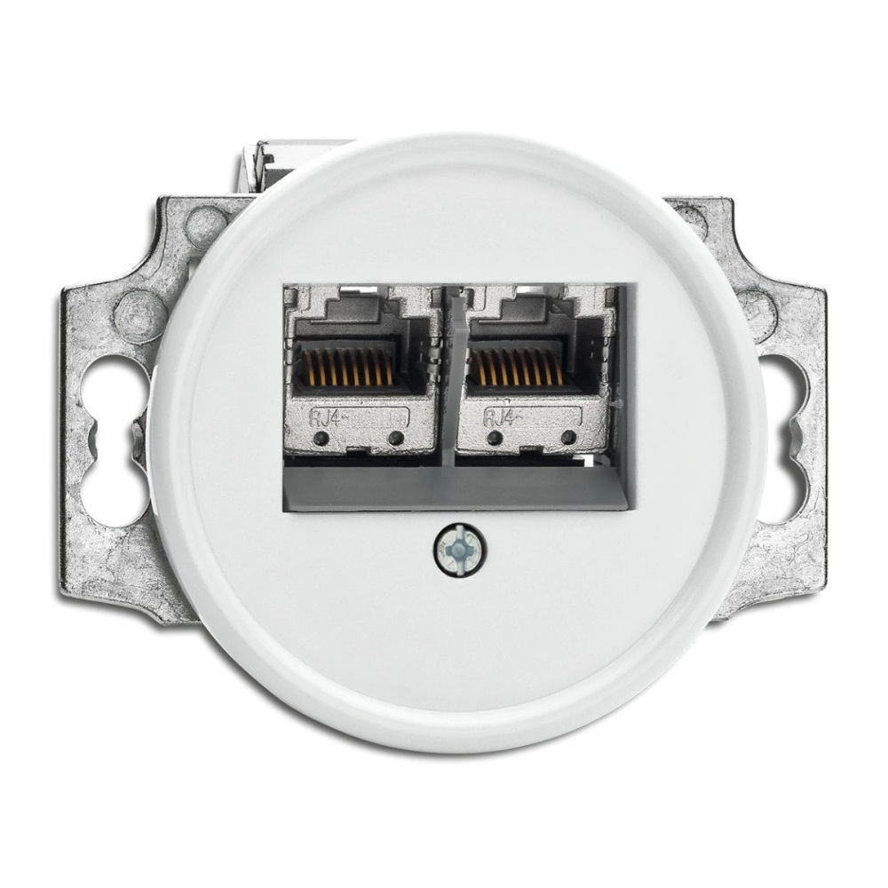 THPG 100726 Gniazdo RJ45 6e duroplast biały