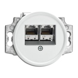 THPG 100726 Gniazdo RJ45 6e duroplast biały