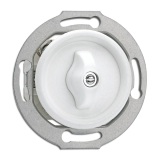 THPG 100382 Włącznik obrotowy dwubiegunowy duroplast biały