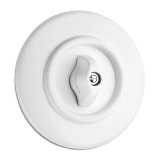 THPG 100382 Włącznik obrotowy dwubiegunowy duroplast biały