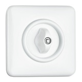 THPG 100382 Włącznik obrotowy dwubiegunowy duroplast biały