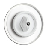 THPG 100382 Włącznik obrotowy dwubiegunowy duroplast biały