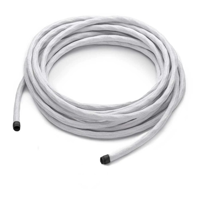 THPG 101141 Kabel w oplocie tekstylnym 3 x 0,75, trójżyłowy, z elementem nośnym - biały