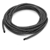 THPG 101141 Kabel w oplocie tekstylnym 3 x 0,75, trójżyłowy, z elementem nośnym - czarno-biały