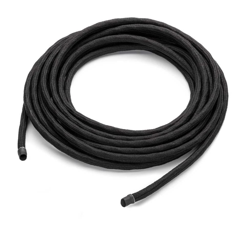 THPG 101142 Kabel w oplocie tekstylnym 2 x 0,75, dwużyłowy, z elementem nośnym - czarny