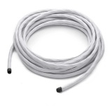 THPG 101142 Kabel w oplocie tekstylnym 2 x 0,75, dwużyłowy, z elementem nośnym - biały