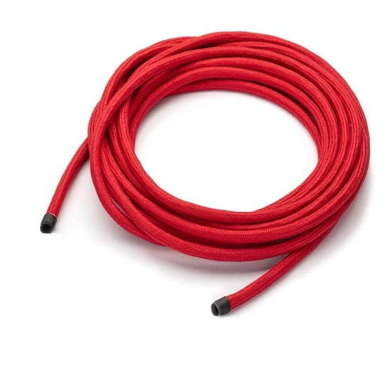 THPG 101142 Kabel w oplocie tekstylnym 2 x 0,75, dwużyłowy, z elementem nośnym - czerwony